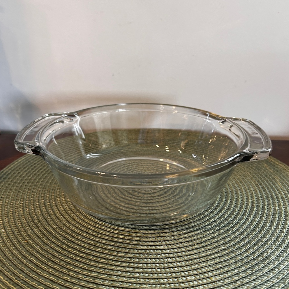 Anchor Hocking Ovenware Glass Casserole Baking Dish #1037,  1.5 Qt Vintage USA.